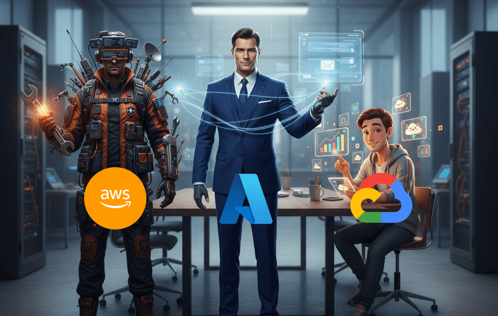 If cloud platforms were people (thoughts from a Generative AI) cover image